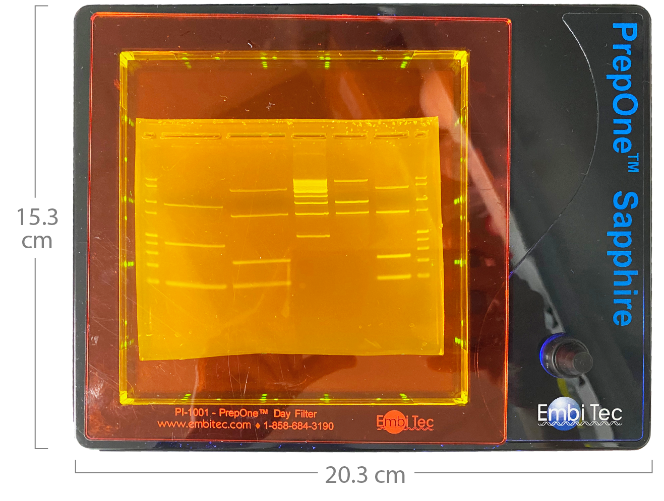 PrepOne Sapphire Blue LED Gel Illuminator Embi Tec